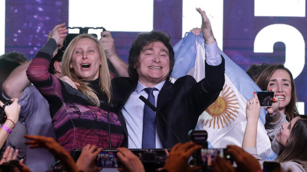 Con más del 80 % del voto escrutado, Milei se afianza como líder más votado en Argentina - Noticiero Paraguay