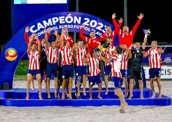 Paraguay es campeón invicto de la Conmebol Sub 20 Fútbol Playa 2023
