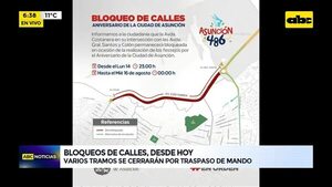 Video: Bloqueo de calles, desde hoy  - ABC Noticias - ABC Color