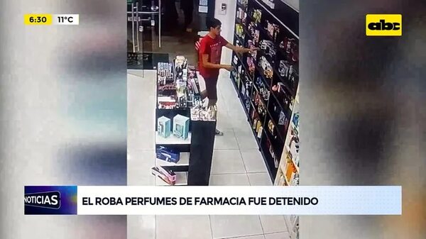 Video: El roba perfumes de farmacia fue detenido - ABC Noticias - ABC Color