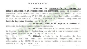 Pavo Real: Resguardan vivienda allanada a efectos de eventual comiso