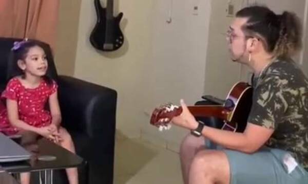 [VIDEO] De tal palo, tal astilla: ¡La hija de Fer Pérez ya es cantante!
