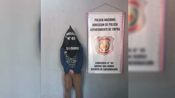 Policía aprehende a sospechoso de hurto domiciliario en Encarnación