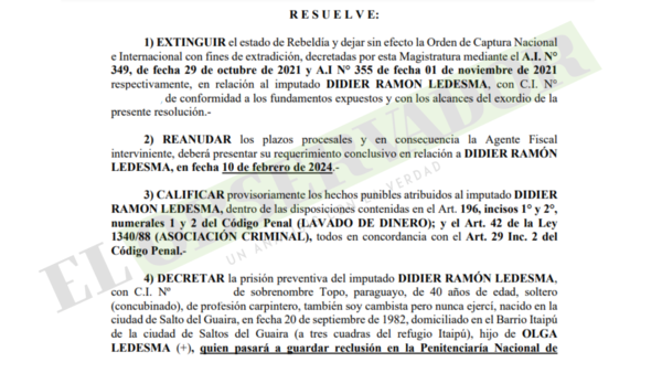Decretan prisión preventiva de presunto prestanombre del narco Narciso Ayala