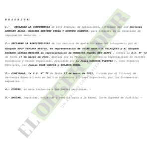 Cámara confirma condenas de asistentes fiscales por tráfico de influencias 