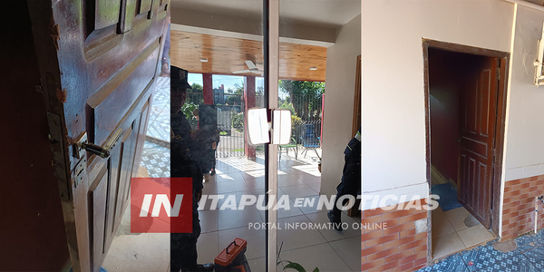 MALVIVIENTES HURTARON MILLONARIA SUMA EN VIVIENDA DE ENCARNACIÓN - Itapúa Noticias