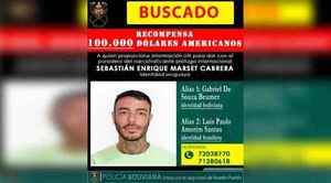 Bolivia ofrece $100.000 por información de Sebastián Marset