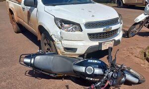 Vehículo de la comuna de CDE involucrado en accidente