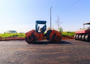 Pavimentación de acceso a cárcel de Minga Guazú alcanza 70% - La Clave