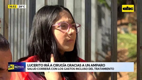 Video: Lucerito irá a cirugía tras un amparo - ABC Noticias - ABC Color