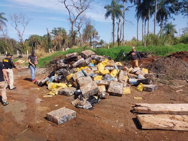 Incineran más de 6.000 kilos de marihuana en Ciudad del Este - ADN Digital
