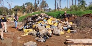 Incineran más de 6.000 kilos de marihuana en Ciudad del Este