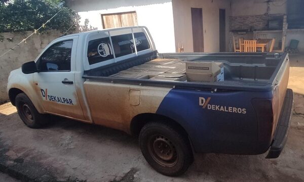 Incautan vehículo cargado con 52 bidones llenos de fungicida – Diario TNPRESS