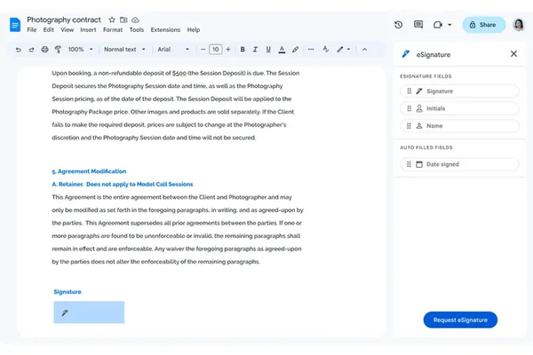 Google permitirá firmar documentos online con esta nueva función