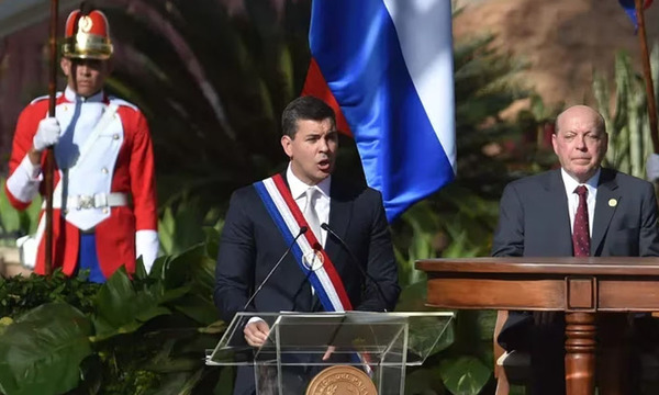 Santiago Peña: su primer discurso completo como presidente de la República
