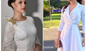 Reinas de belleza deslumbraron en toma de mando