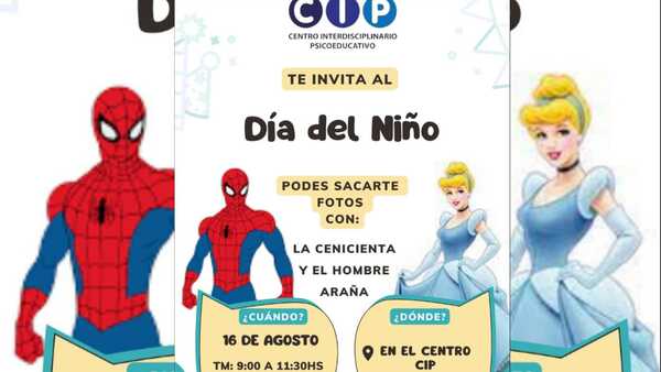 ¡Gran cita con el Hombre Araña y la Cenicienta en Encarnación para celebrar el Día de los Niños