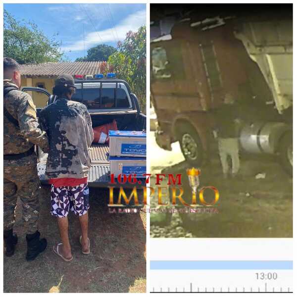 Policía detiene a un hombre por hurtar baterías de un camión - Radio Imperio 106.7 FM