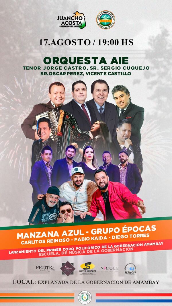 Se prevé "Festival Musical" tras juramento y asunción al cargo.