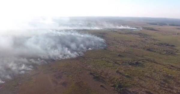 La Nación / Reportan un importante incendio forestal en la zona de Itá