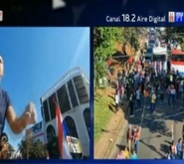 Intendente de CDE realiza efusivo discurso tras movilizaciones - Paraguay.com
