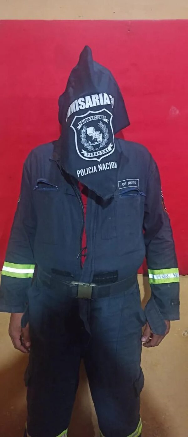 Aprehenden a hombre que habría robado un mameluco de bombero - Policiales - ABC Color