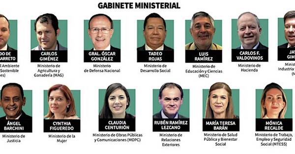 La Nación / El presidente Santiago Peña ya tomó juramento a sus ministros
