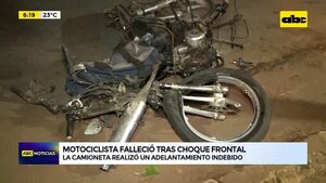 Video: Motociclista falleció tras choque frontal  - ABC Noticias - ABC Color