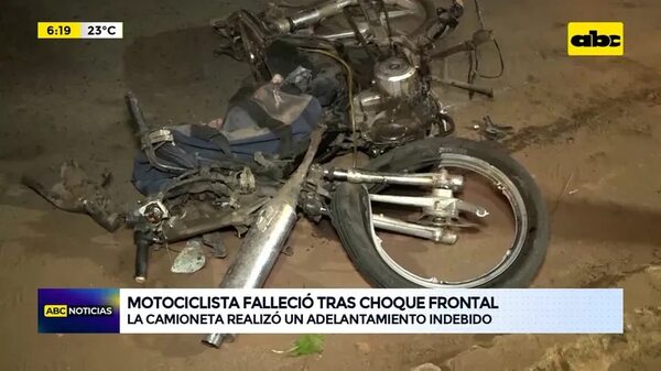 Video: Motociclista falleció tras choque frontal - ABC Noticias - ABC Color
