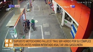 Motochorro muere tras ser baleado por su propio cómplice - Noticias Paraguay