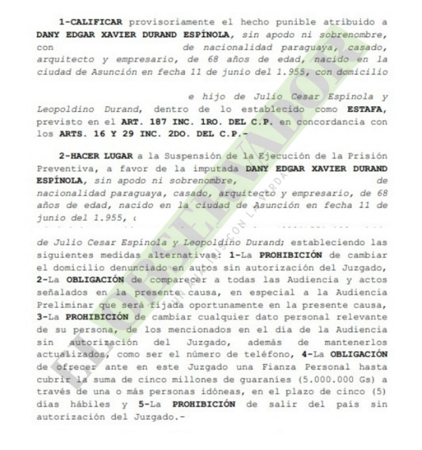 Dany Durand y Luz González obtienen la libertad ambulatoria
