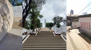 Diario HOY | Vándalos arruinaron la Escalinata Antequera, a días de inaugurarse mejoras