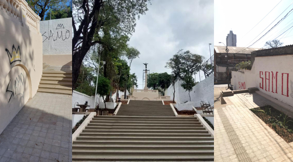 Diario HOY | Vándalos arruinaron la Escalinata Antequera, a días de inaugurarse mejoras