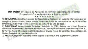 Cámara confirma imputación en causa de Miguel Prieto 