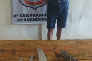 Capturan a delincuente e incautan armas de su poder