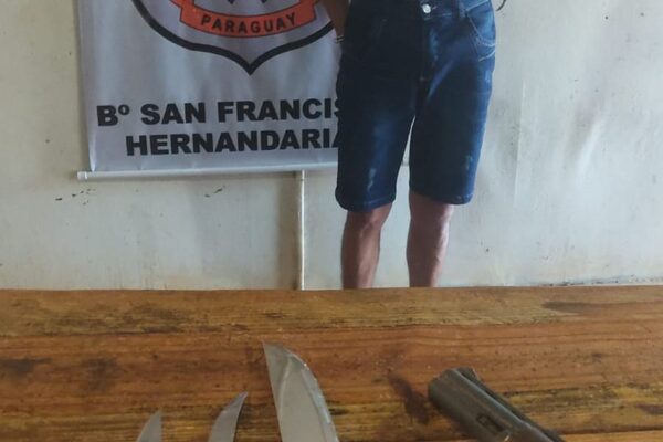 Capturan a delincuente e incautan armas de su poder