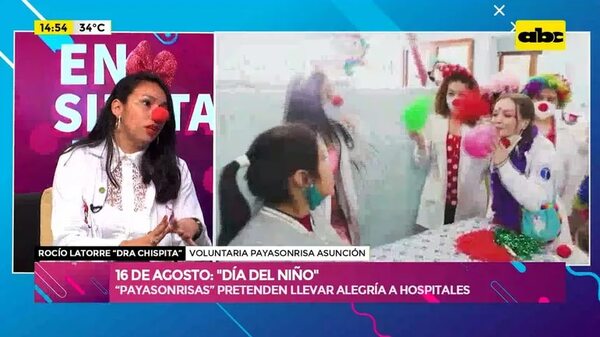 Video: “Payasonrisas” pretenden llevar alegría en 40 hospitales - Ensiestados - ABC Color