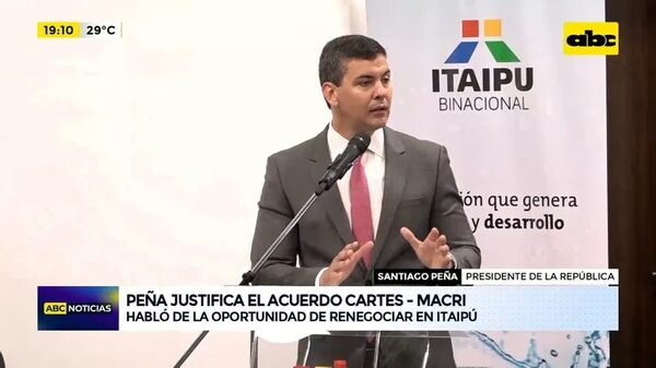 Video: Santiago Peña justifica acuerdo Cartes - Macri y habla del anexo C - ABC Noticias - ABC Color