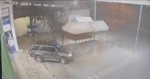 Intentaron robar un cajero en San Lorenzo (video) » San Lorenzo PY
