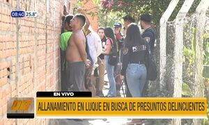 Luque: Allanamientos simultáneos en busca de presuntos delincuentes | Telefuturo