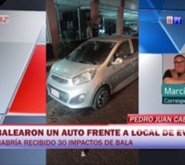 Atacaron a balazos a un coche en PJC - Paraguay.com