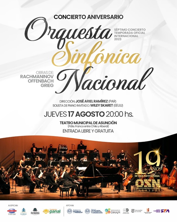 Sinfónica Nacional celebra 19 años con presentación en el Teatro Municipal - .::Agencia IP::.