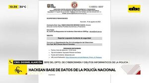 Video: Hackean base de datos de la Policía Nacional - ABC Noticias - ABC Color