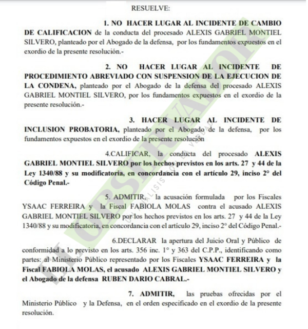 Elevan a juicio causa contra delivery de drogas que operaba en varios puntos del país