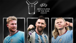 Versus / De Bruyne, Haaland y Messi, nominados a Jugador del Año de la UEFA