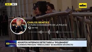 Video: corrupción policial inquieta a nuevo comandante - ABC Noticias - ABC Color