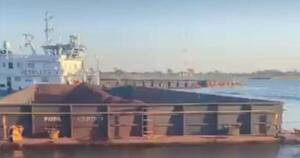 La Nación / Barcazas brasileñas chocaron contra yate presidencial en río Paraguay