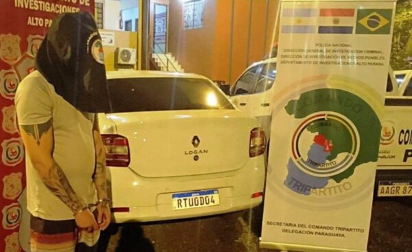Detienen en CDE a un brasileño que tenía en su poder un auto hurtado