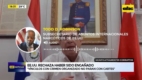 Video: EE.UU. rechaza que Gobierno de Abdo lo haya engañado para aplicar sanciones - ABC Noticias - ABC Color