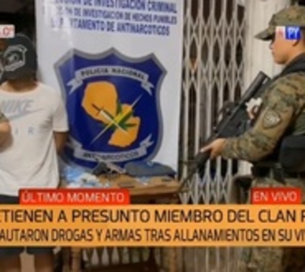 Detienen a presunto miembro del Clan Rotela en Sajonia - Paraguay.com